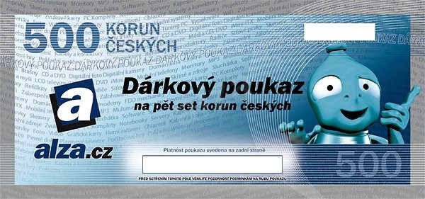 Dárkový poukaz Alza.cz na nákup zboží v hodnotě 500 Kč